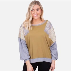 We The Free | Feelin it Colorblock Army Combo T-Shirt